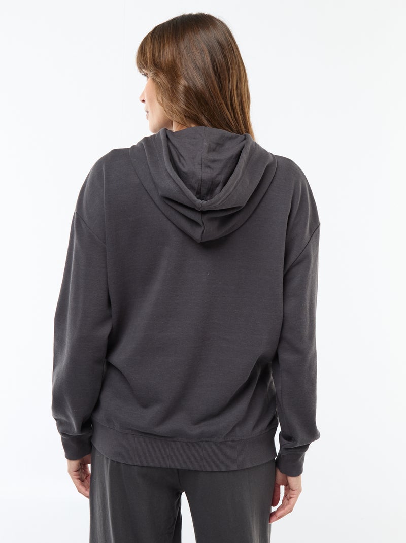 Stillhoodie Schwarz - Kiabi