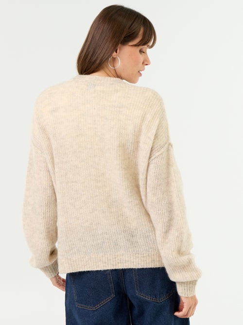 Stillpullover aus Wollmischung - Kiabi