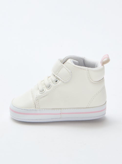 Stitch Faux Leather High-Top Sneakers - Kiabi