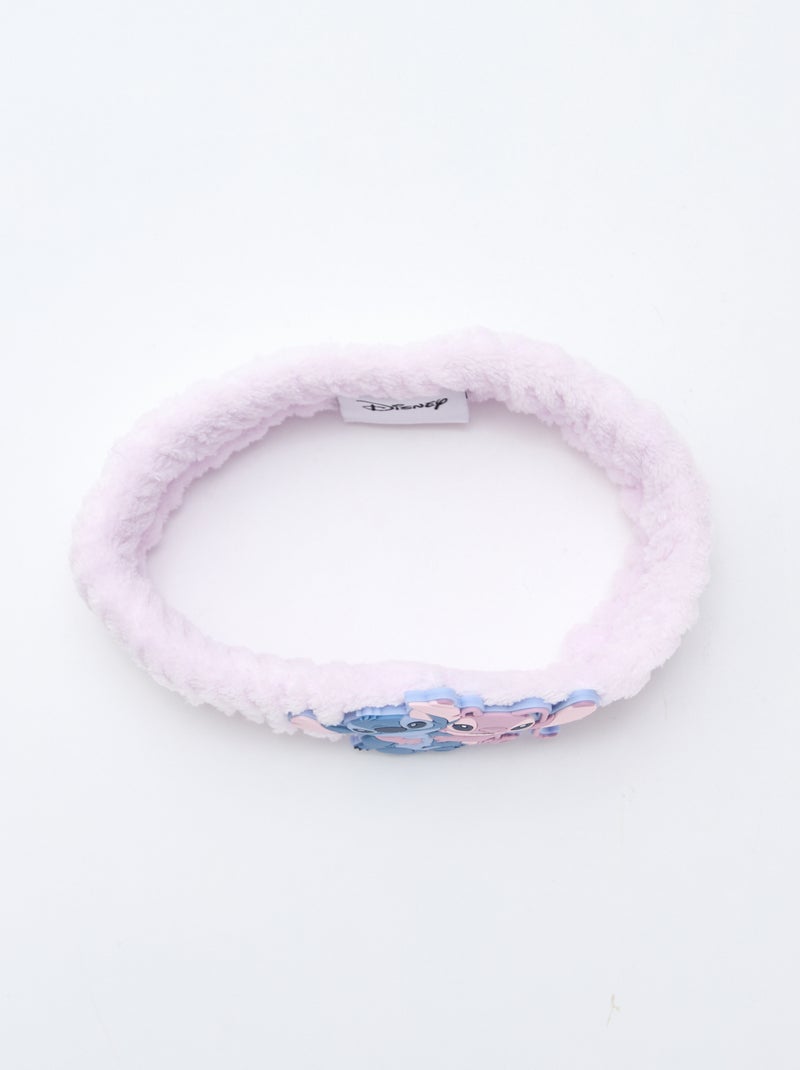 \'Stitch\' Fleece Headband Pink - Kiabi