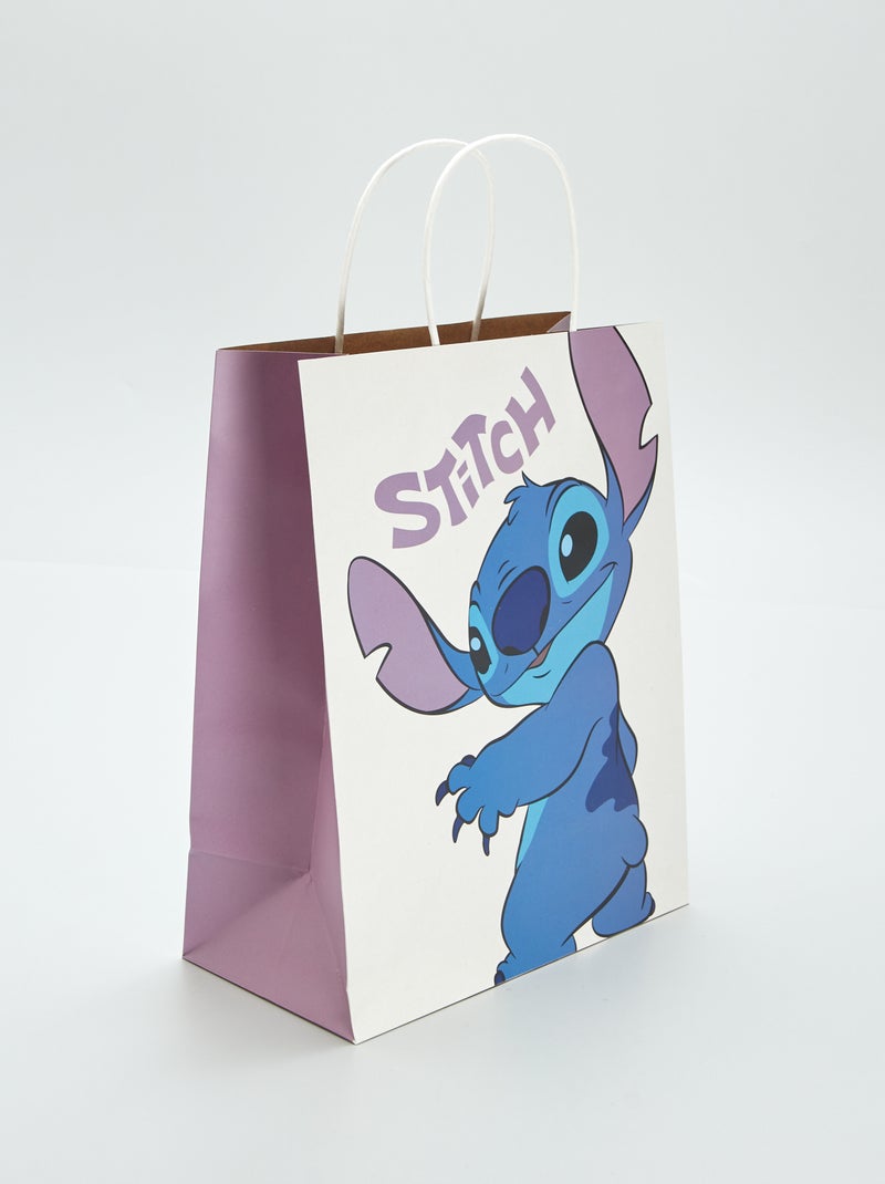 'Stitch' paper gift bag WHITE - Kiabi