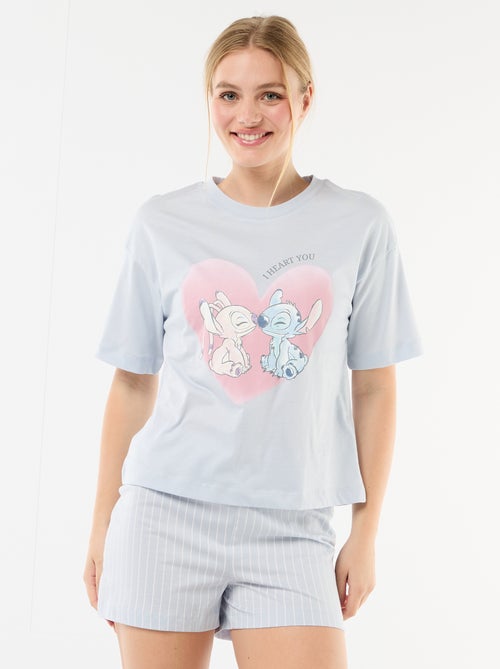 'Stitch' Print Short Pajamas - 2-Piece Set - Kiabi