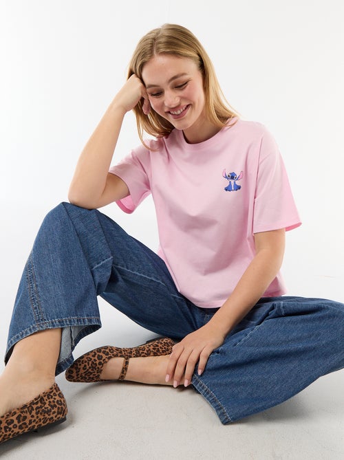 Stitch Printed T-Shirt - Kiabi
