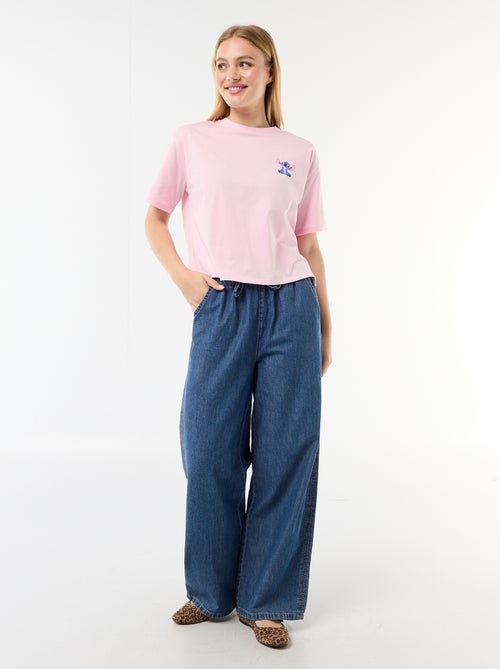 Stitch Printed T-Shirt - Kiabi