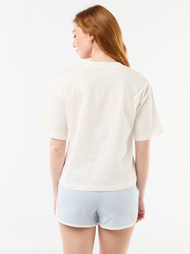 Stitch Short Pajamas - 2-Piece Set White - Kiabi