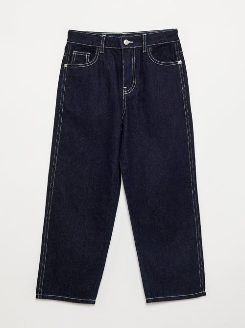Straight-cut denim trousers - Kiabi