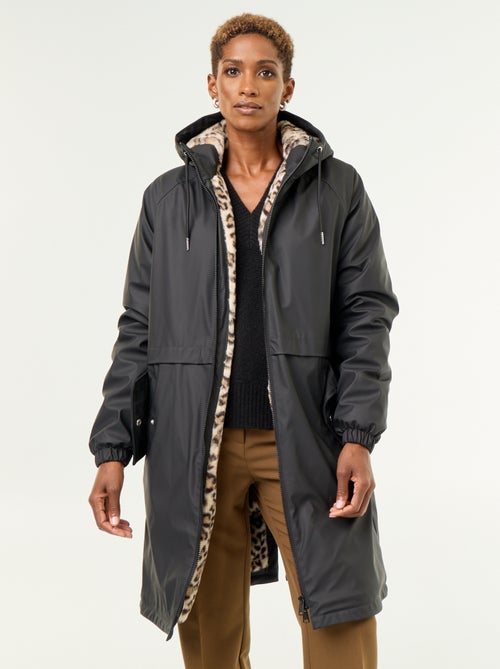 Straight-cut faux fur lined parka - Kiabi