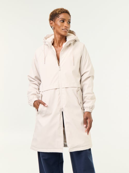 Straight-cut faux fur lined parka - Kiabi