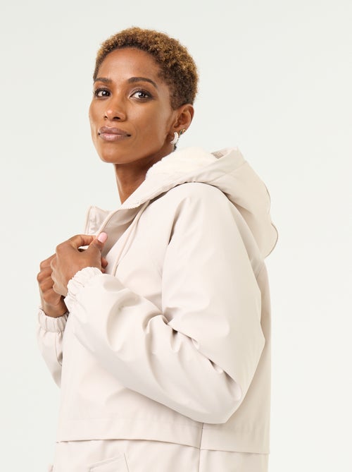Straight-cut faux fur lined parka - Kiabi