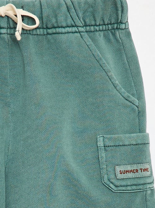 Straight-Cut French Terry Shorts in Solid Cotton - Kiabi