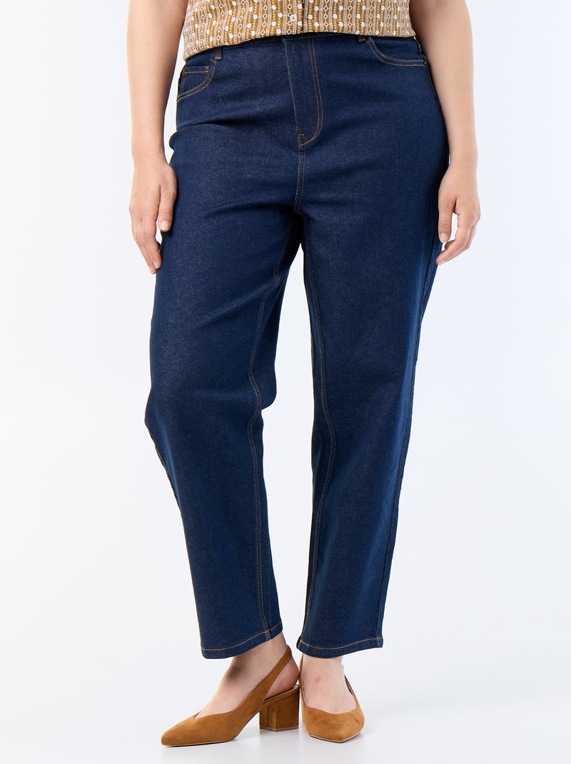Straight-Fit-Denimhose Bleu - Kiabi