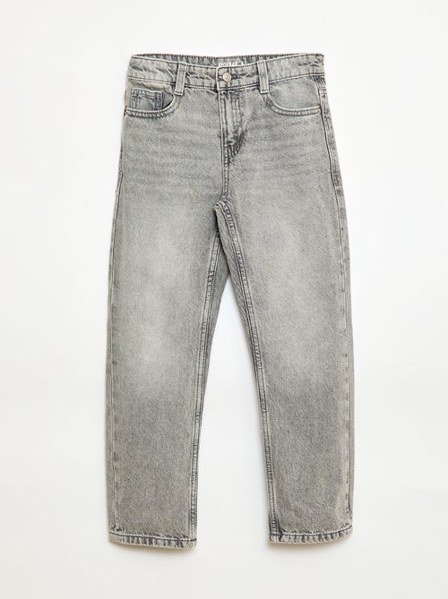 Straight-Fit Jeans mit 5 Taschen - Kiabi