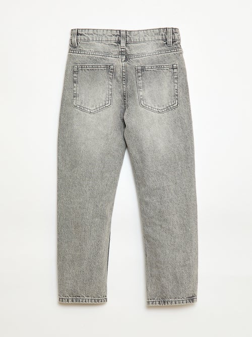 Straight-Fit Jeans mit 5 Taschen - Kiabi