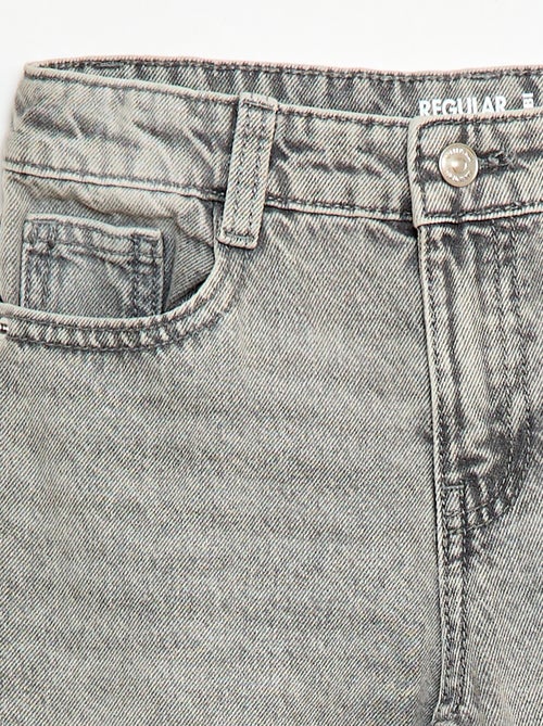 Straight-Fit Jeans mit 5 Taschen - Kiabi