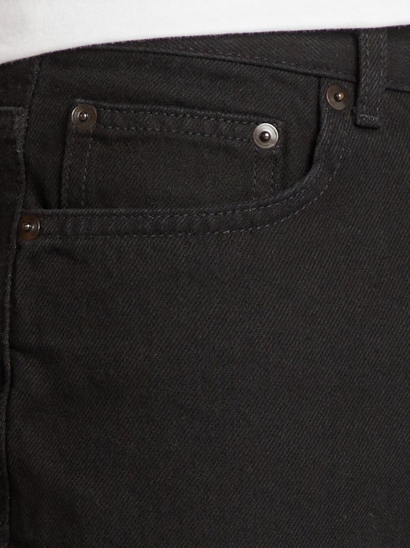 Straight Jeans - L34 Schwarz - Kiabi