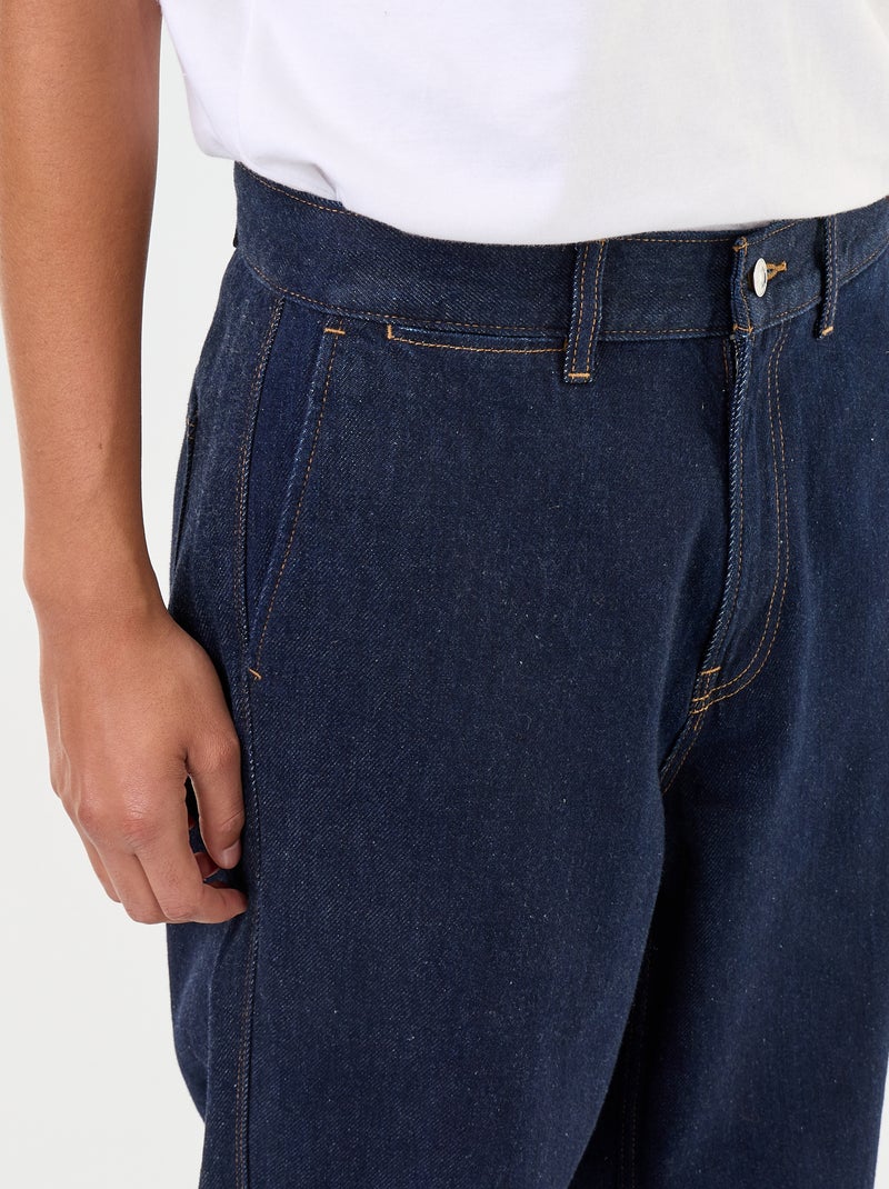 Straight jeans with Italian pockets Blue - Kiabi