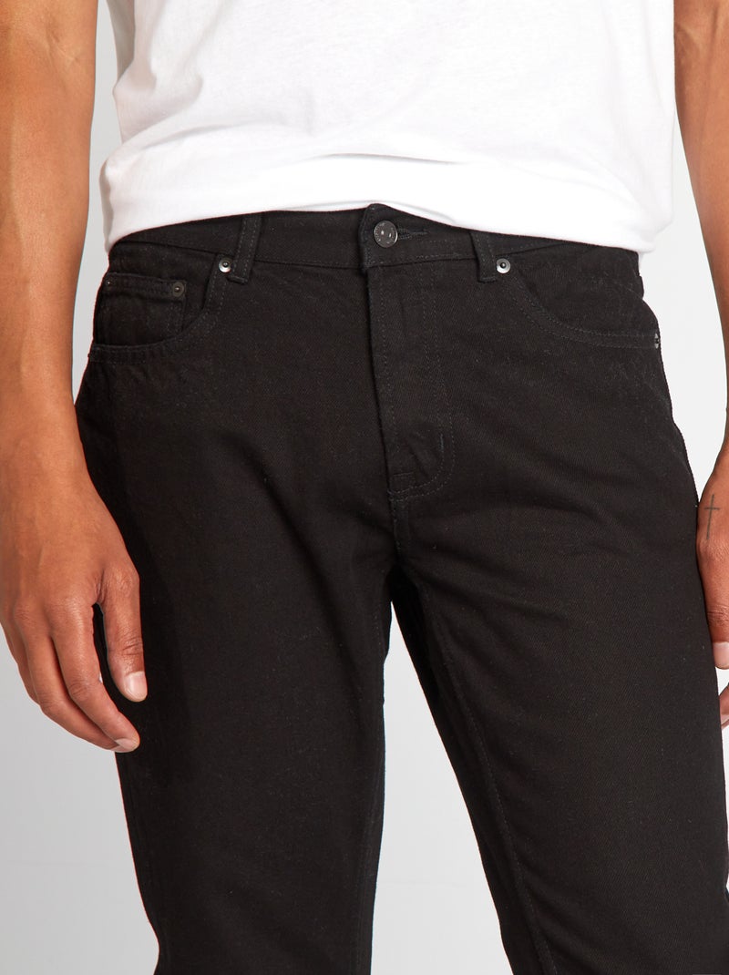 Straight-leg 5-pocket jeans - L30 BLACK - Kiabi