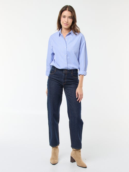 Straight regular fit cotton jeans - L28 - Kiabi