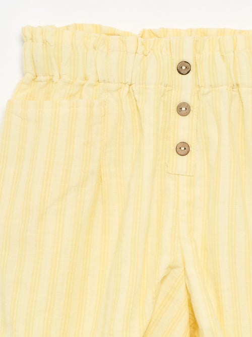 Straight seersucker shorts - Kiabi