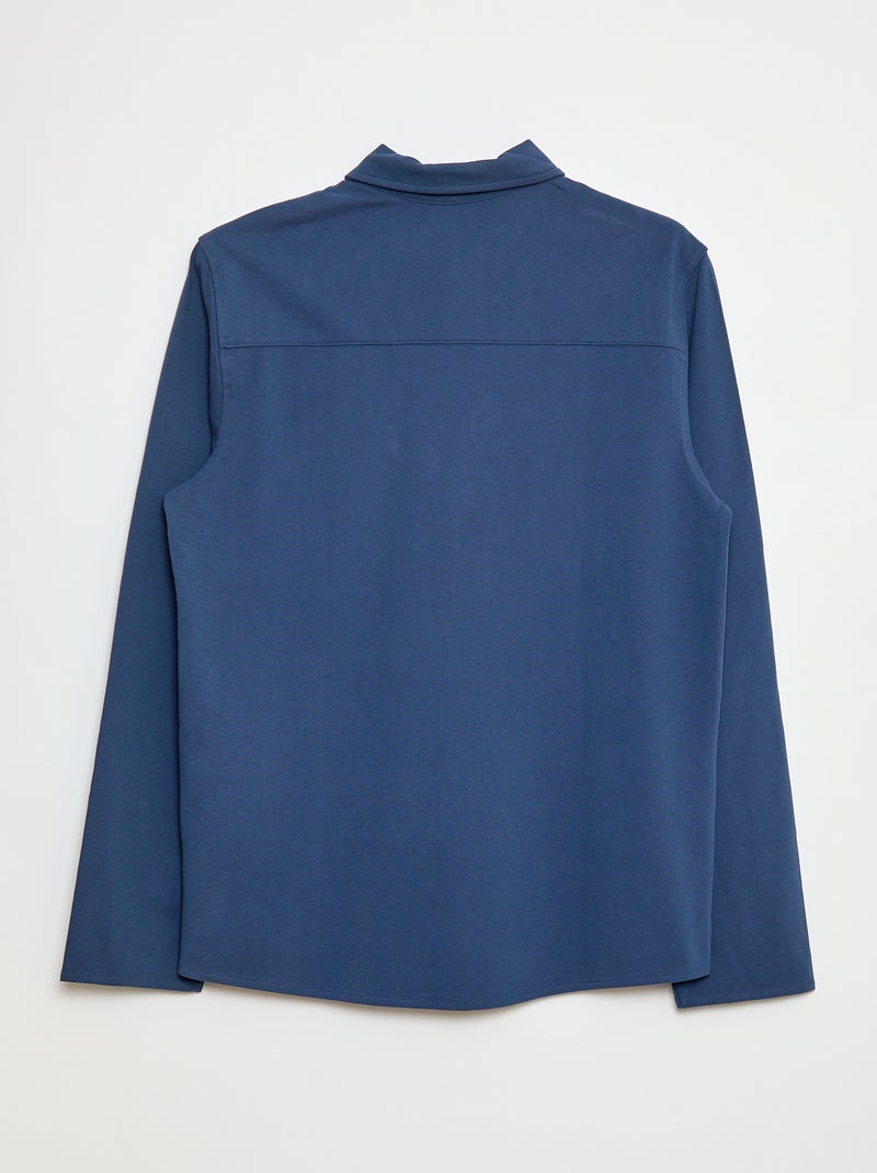 Straight shirt - easy-to-wear collection Blue - Kiabi