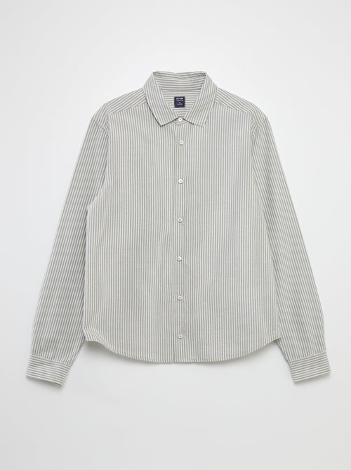 Straight Shirt - Easy-Wear Collection - Kiabi Straight Shirt - Easy-Wear Collection - Kiabi