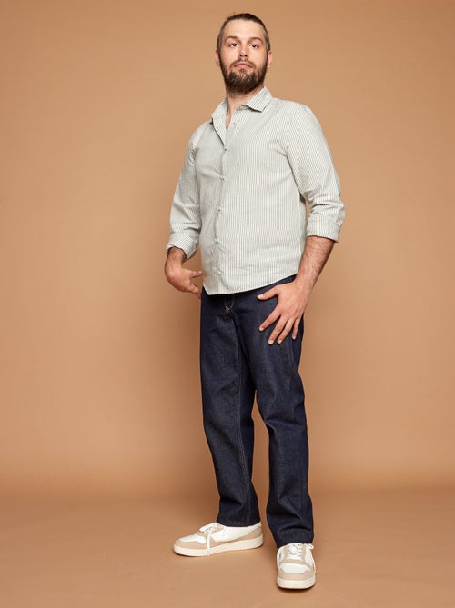 Straight Shirt - Easy-Wear Collection - Kiabi Straight Shirt - Easy-Wear Collection - Kiabi