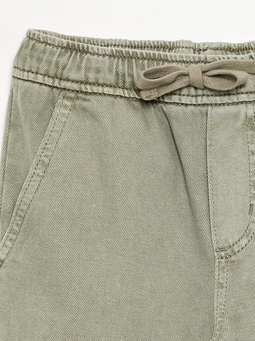 Straight twill trousers - slim fit - Kiabi