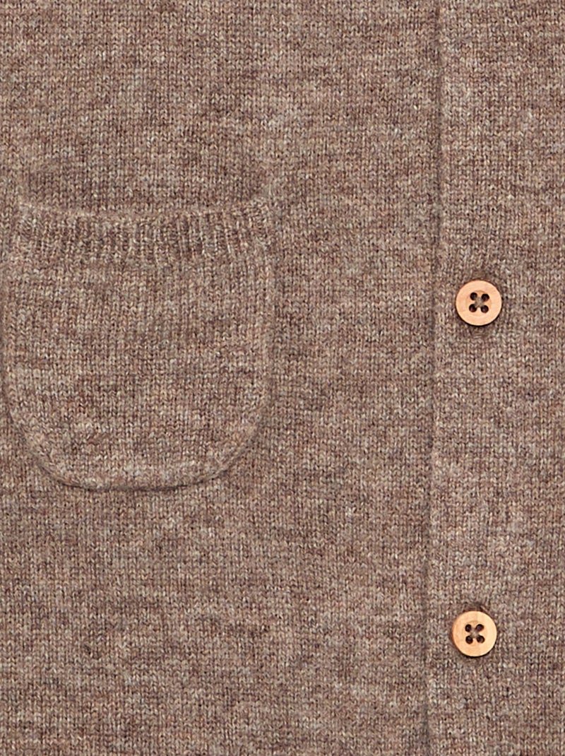 Strampler aus Wolle und Kaschmir - Premium Braun - Kiabi