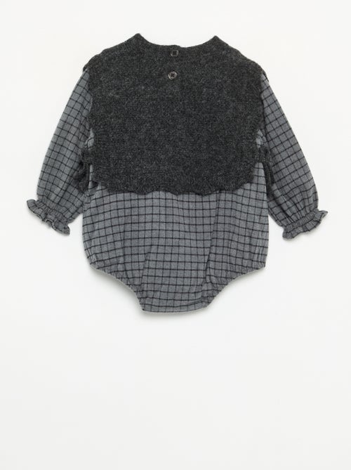Strampler mit ärmellosem Pullover-Oberteil - Kiabi
