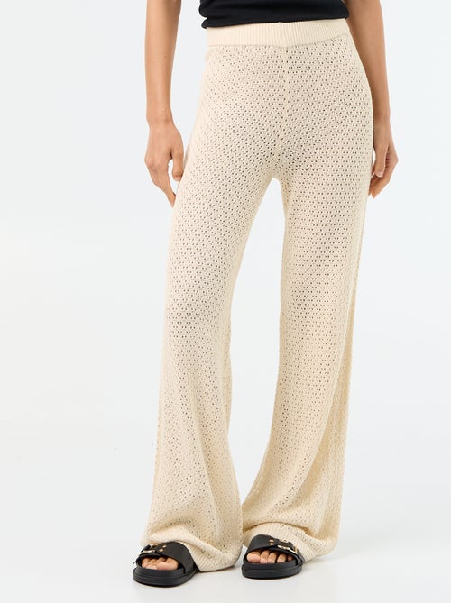 Strandhose aus Häkelstrick - Kiabi