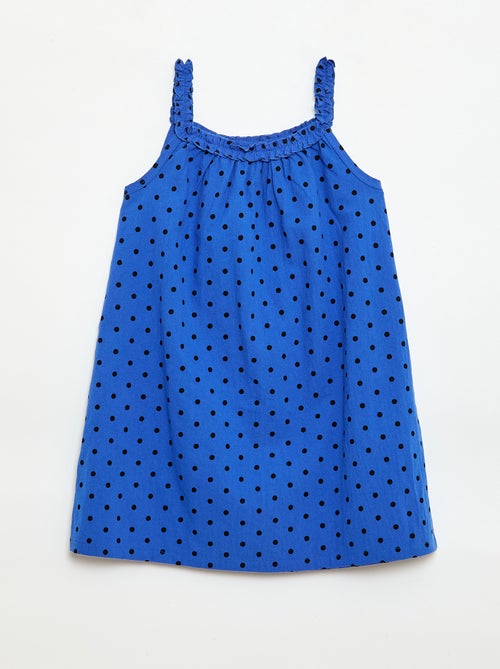Strappy Dress with Ruffled Collar - Kiabi