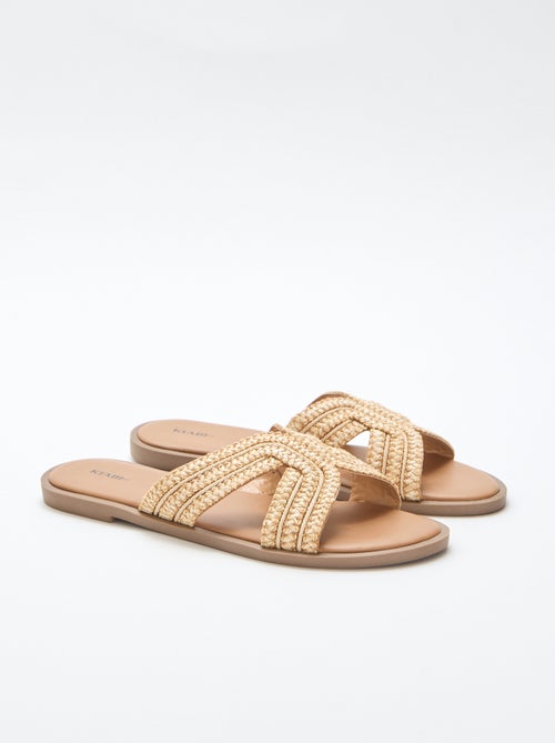Straw Strap Mules - Kiabi