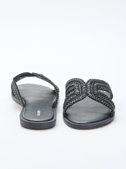 Straw Strap Mules - Kiabi