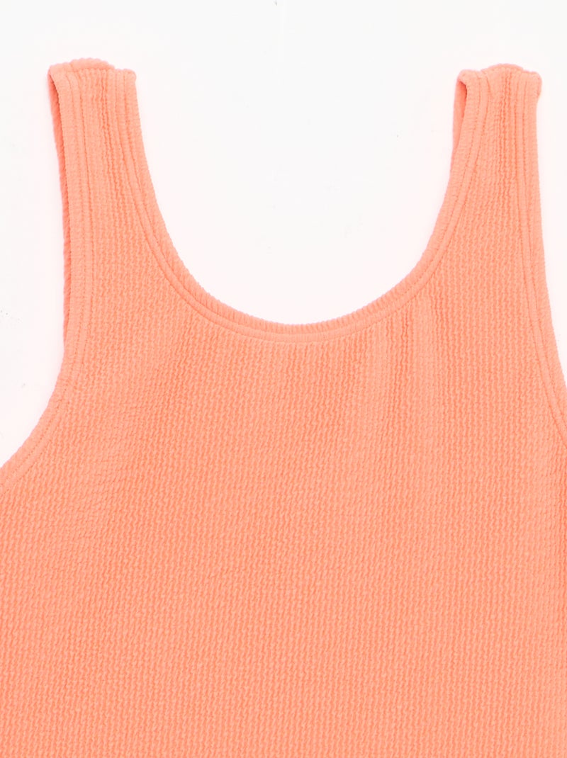 Stretch-Badeanzug Orange - Kiabi