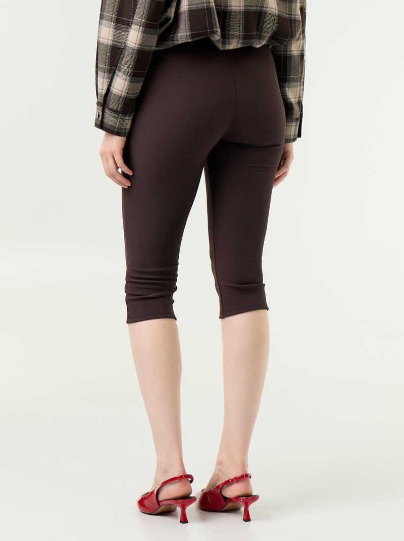 Stretch-Caprihose Marron - Kiabi