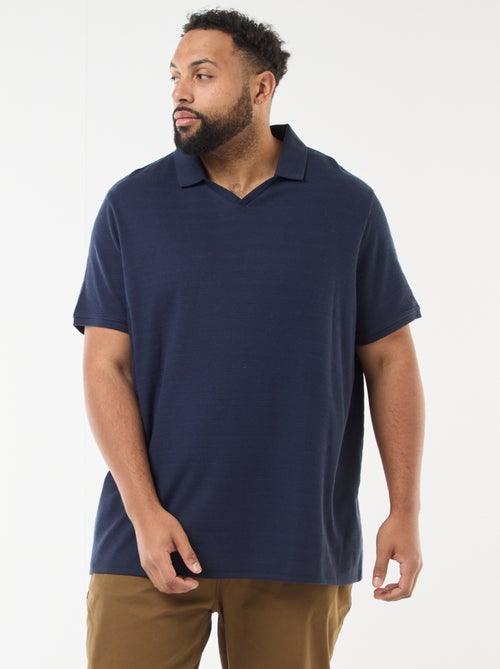 Stretch Cotton Short-Sleeve Polo Shirt - Kiabi