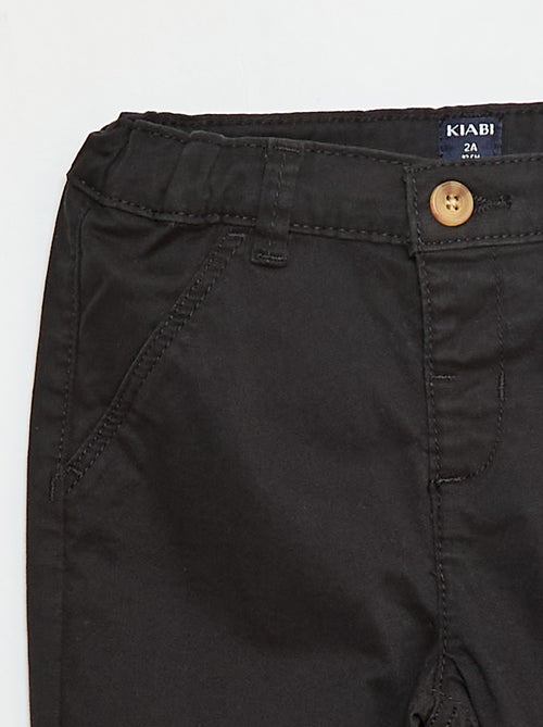 Stretch Cotton Straight Chinos - Kiabi