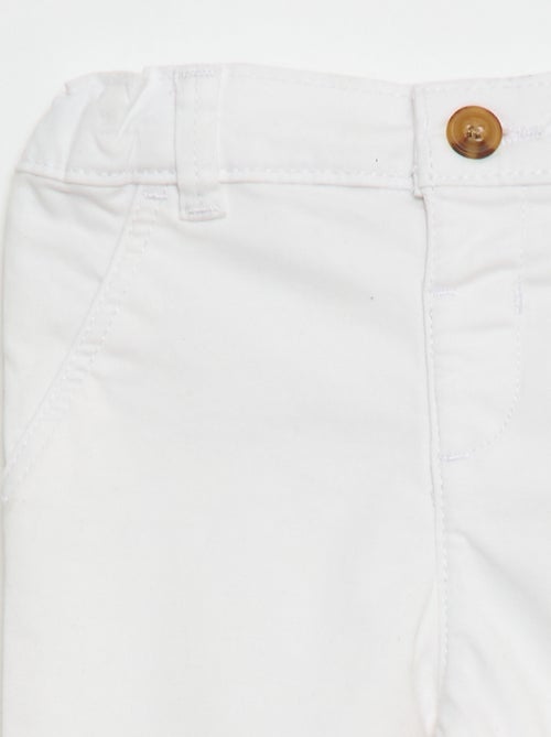 Stretch Cotton Straight-Leg Chinos - Kiabi