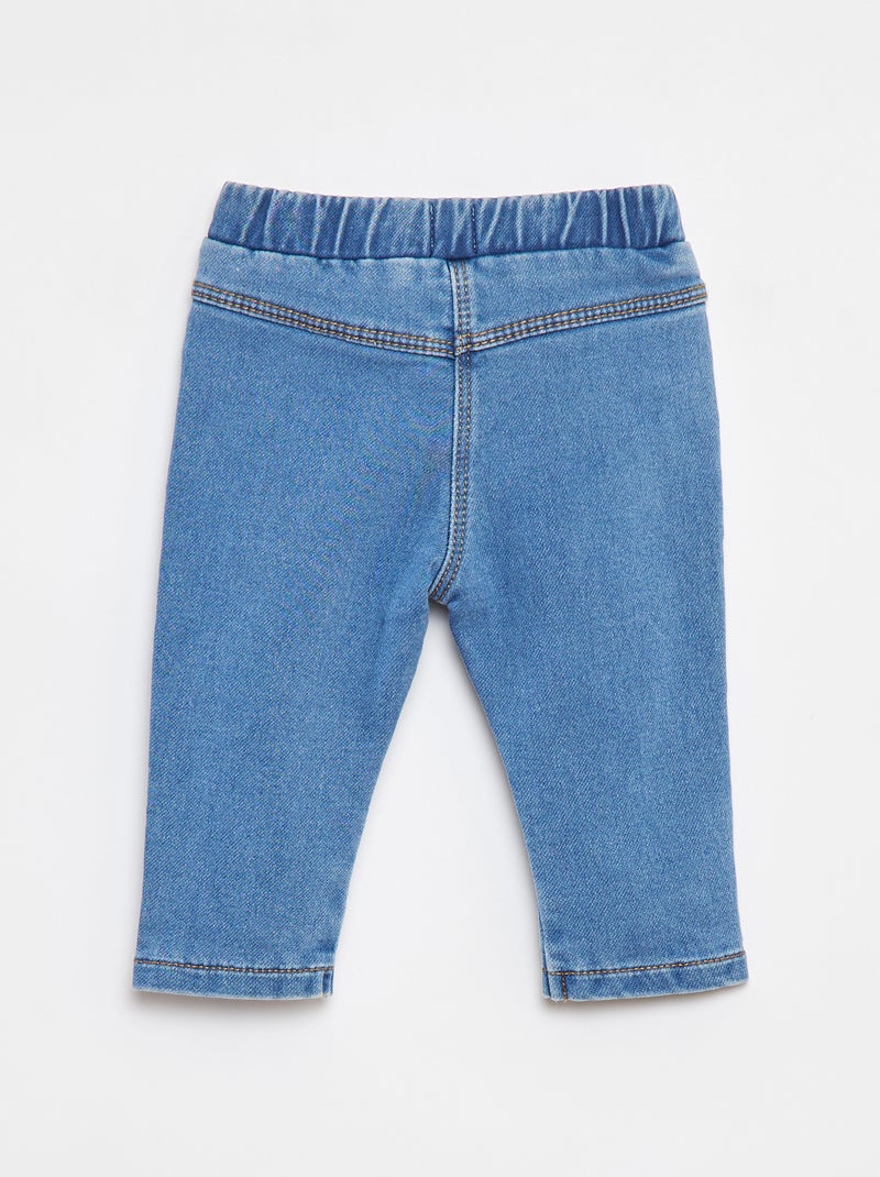Stretch denim-style jeggings Blue - Kiabi