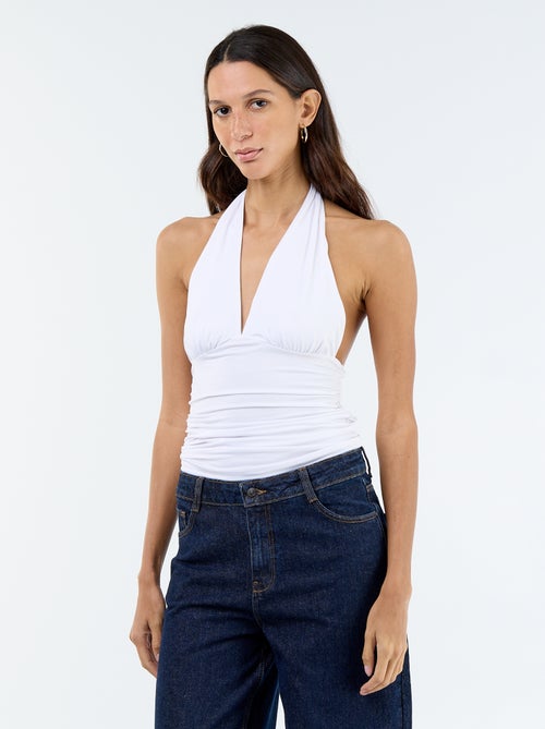 Stretch Halterneck Top - Kiabi