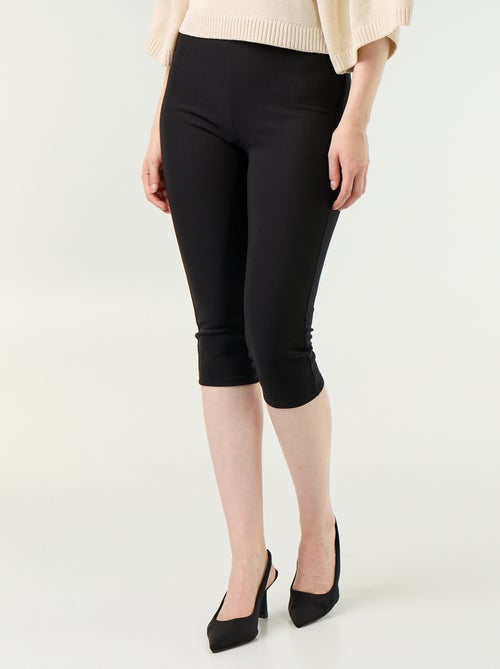 Stretch Knit Cropped Trousers - Kiabi