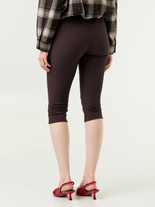 Stretch Knit Cropped Trousers - Kiabi