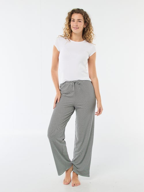 Stretch knit pajama pants - Kiabi