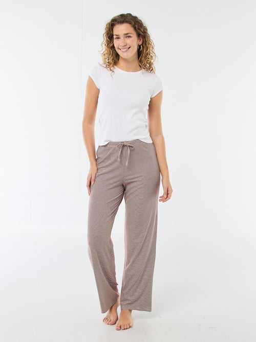 Stretch knit pajama pants - Kiabi