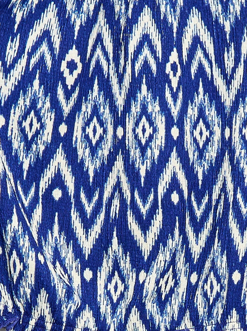 Stretch knit T-shirt Blue - Kiabi