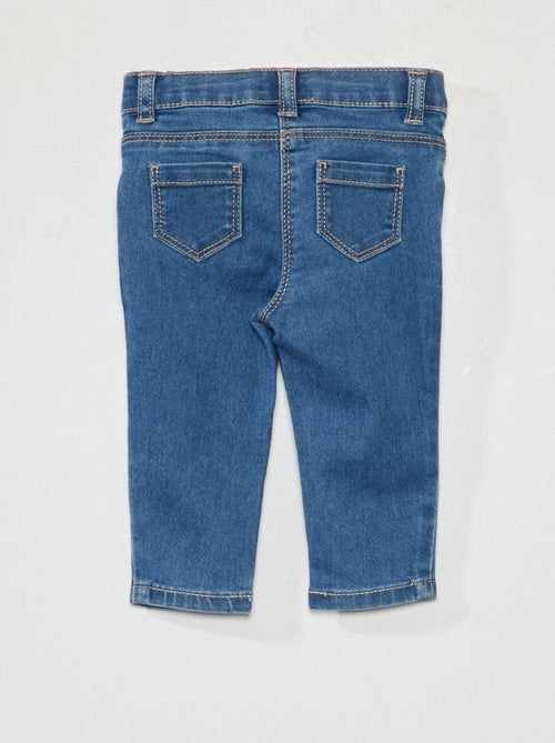 Stretch slim jeans with adjustable waist - Kiabi Stretch slim jeans with adjustable waist - Kiabi