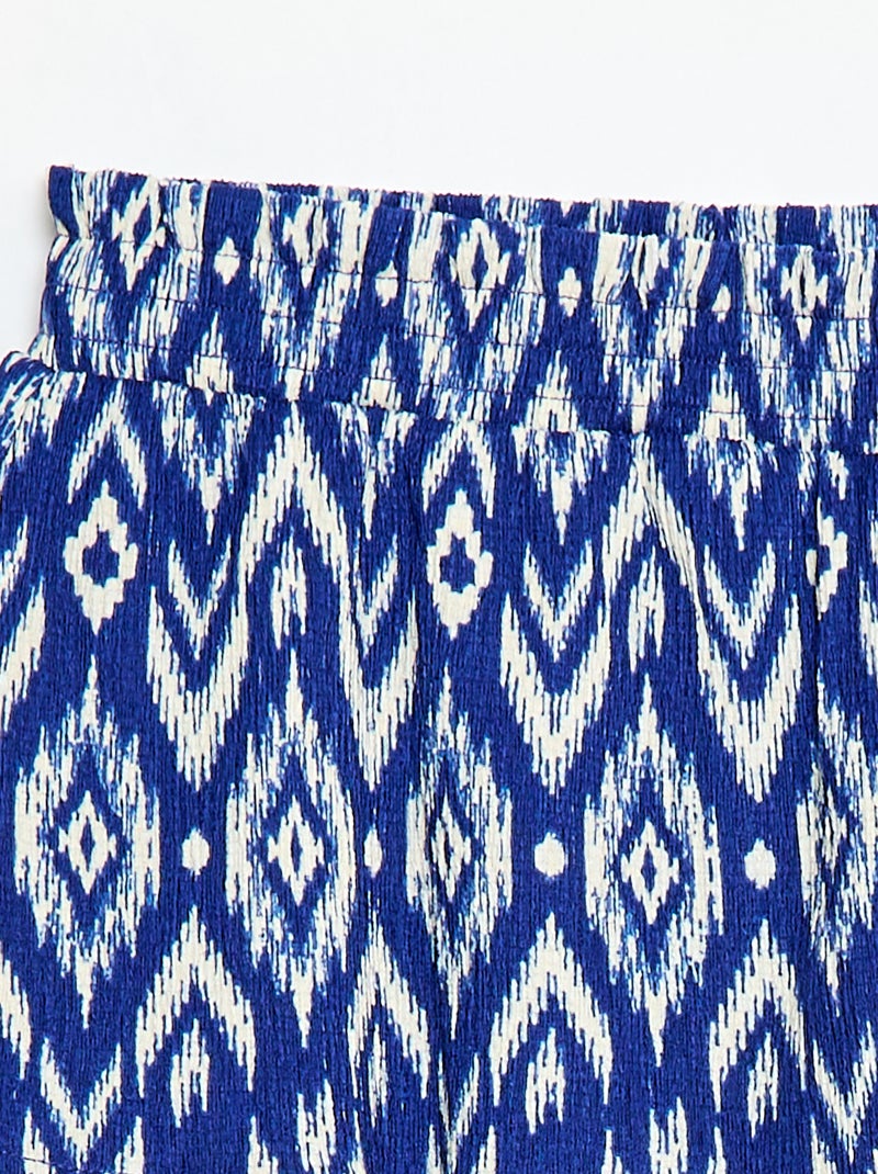 Stretch-Strickrock Blau - Kiabi
