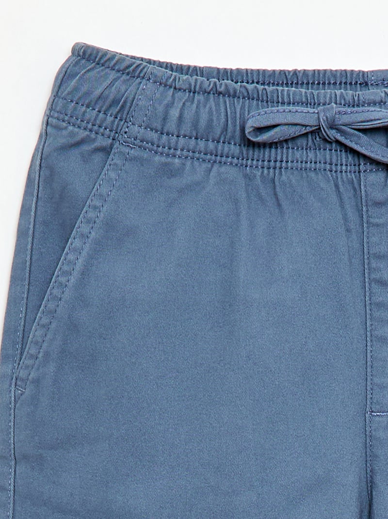 Stretchhose mit mehreren Taschen Blau - Kiabi