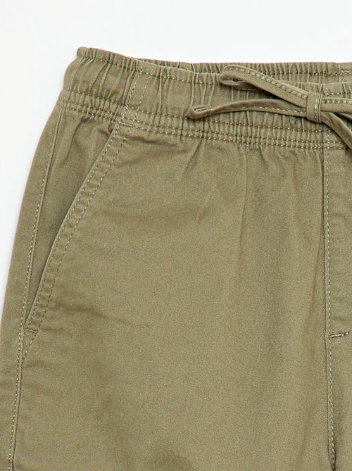 Stretchhose unifarben mit mehreren Taschen - Kiabi