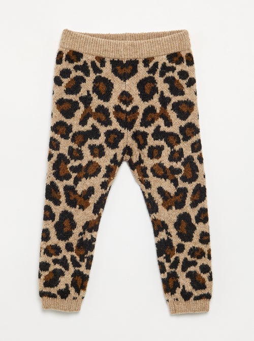 Strick-Leggings mit Leopardenmuster - Kiabi Strick-Leggings mit Leopardenmuster - Kiabi